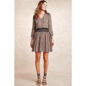 Anthropologie Vanessa Virginia Daytripper Patterned Mini Dress